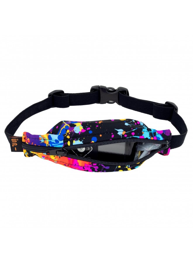 SPIbelt SPIbelt Kids Pocket Belt, Expandable Pocket, Adjustable Waist Belt, No Bounce, No Logo Band, Rave with Black Zipper - Image 1