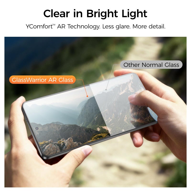 BENKS GlassWarrior AR Screen Protector for Samsung Galaxy S26 Ultra, Anti-Reflective Tempered Glass Screen Protector, Anti Scratch, Bubble Free - Image 2