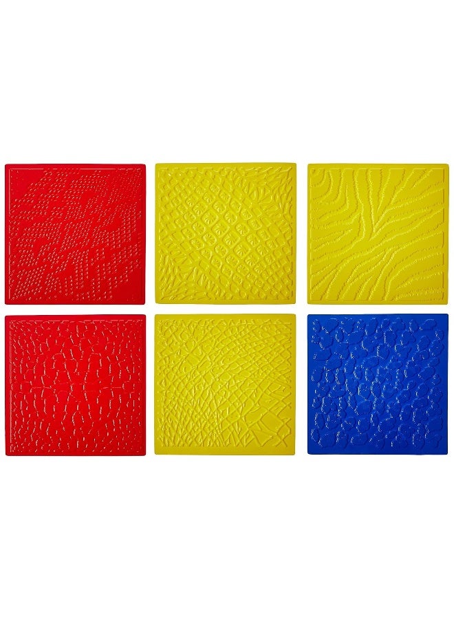 ROYLCO R5817 7 by 7-Inch Animal Skins Rubbing Plates, 6-Pack