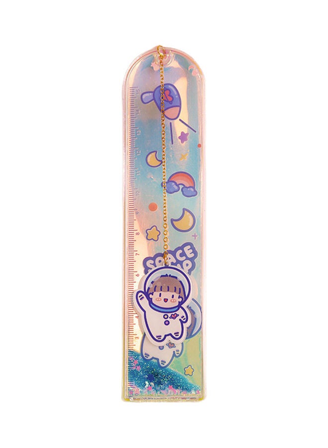 NIBEMINENT Glitter Quicksand Ruler Bookmark Multicolour - Image 1