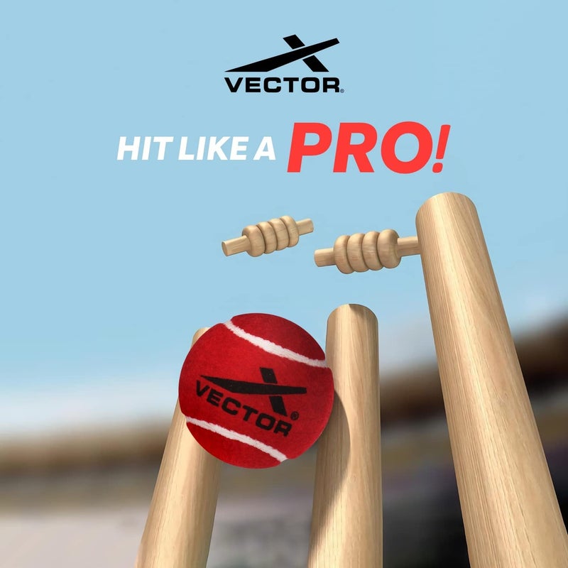 Vector X High Bounce Light / Heavy Weight Tennis Ball for Cricket Practice - Red, Heavy (Pack of 12) - Image 5