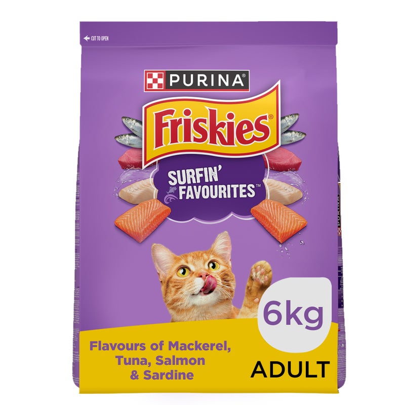 Friskies Purina Friskies Cat Food Surfin Favourites Dry Cat Food 6 Kg - Image 1