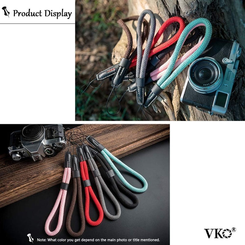 VKO Soft Wrist Strap - Rope Hand Strap for Point-and-Shoot, Mirrorless, Small Cameras - Green - Image 4