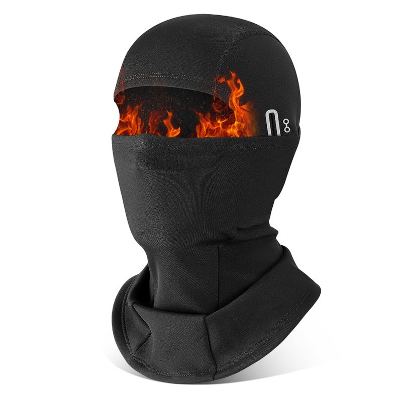 KGC Winter Balaclava Men Women Windproof Ski Mask Thermal Cold Weather Winter Face Mask for Skiing Cycling Helmet, black, One Size - Image 1