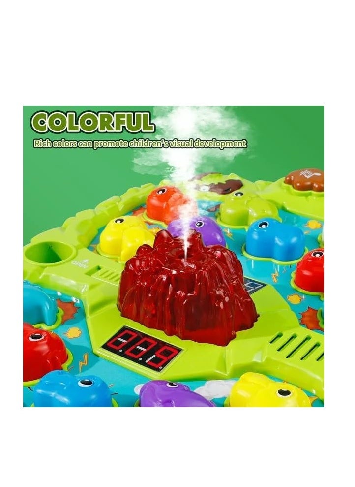 UKR - UKR Whack A Mole Game Toy | Dinosaur Volcano Theme | 4 Game Modes, 122 Levels, 7 Speeds | Interactive Pounding Hammer Arcade Toy for Kids Ages 3-6 | Fun & Educational Coordination Toy for Toddlers | Active Play Toy for Children - Image 1