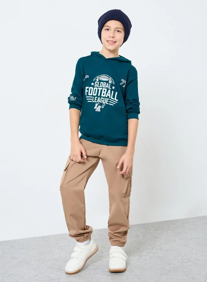 ستايلي هودي مطبع بطبعة فارسيتي