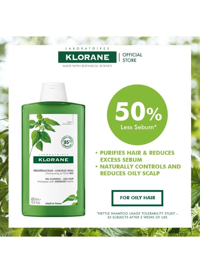 Klorane Nettle Shampoo Oil Control (400ml) - Image 2