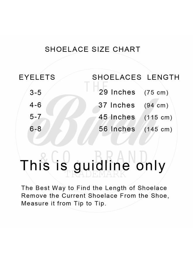 Birch Shoelaces in 27 Colors Flat 5/16" Shoe Laces in 4 Different Lengths (45.5" (115cm), Mint Blue), Mint Blue, 45.5"(115cm) L - Image 3