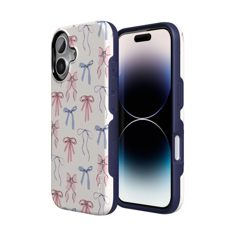 Casely iPhone 17 Case | Coquette Girlie | Pastel Bows | Bold Protective Design | Compatible with MagSafe - Image 2