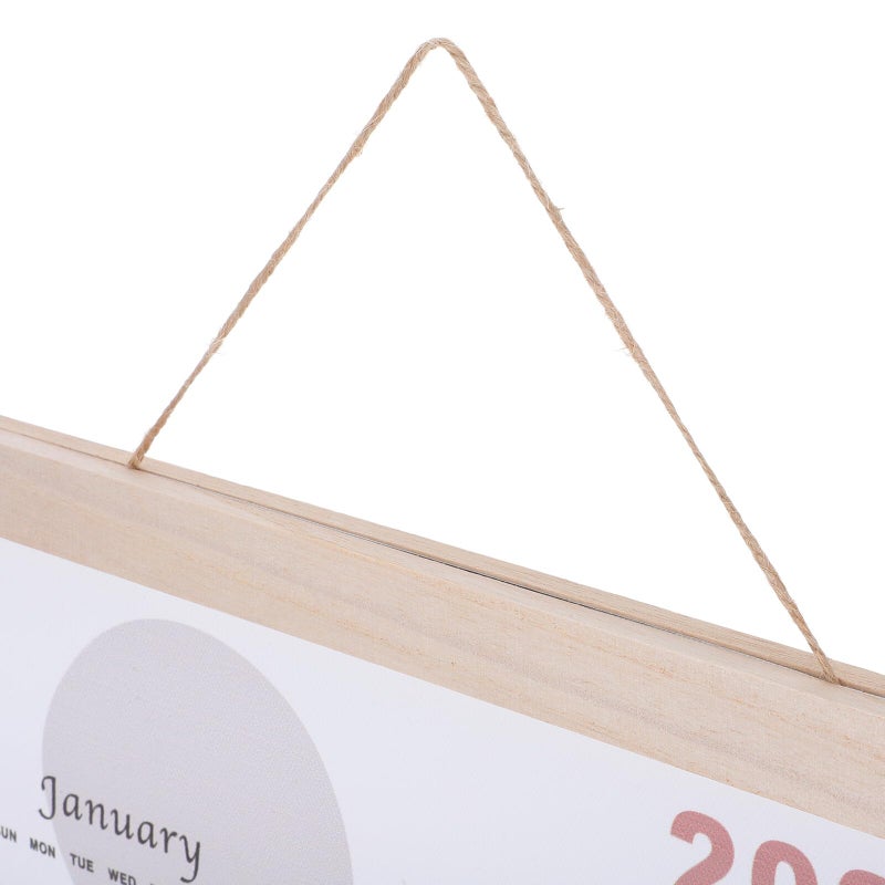 Geometric Semi Circle Design Wall Calendar 2025 Monthly Oilcloth Planner Hanging Memo Board Home Office Organizer - Image 3