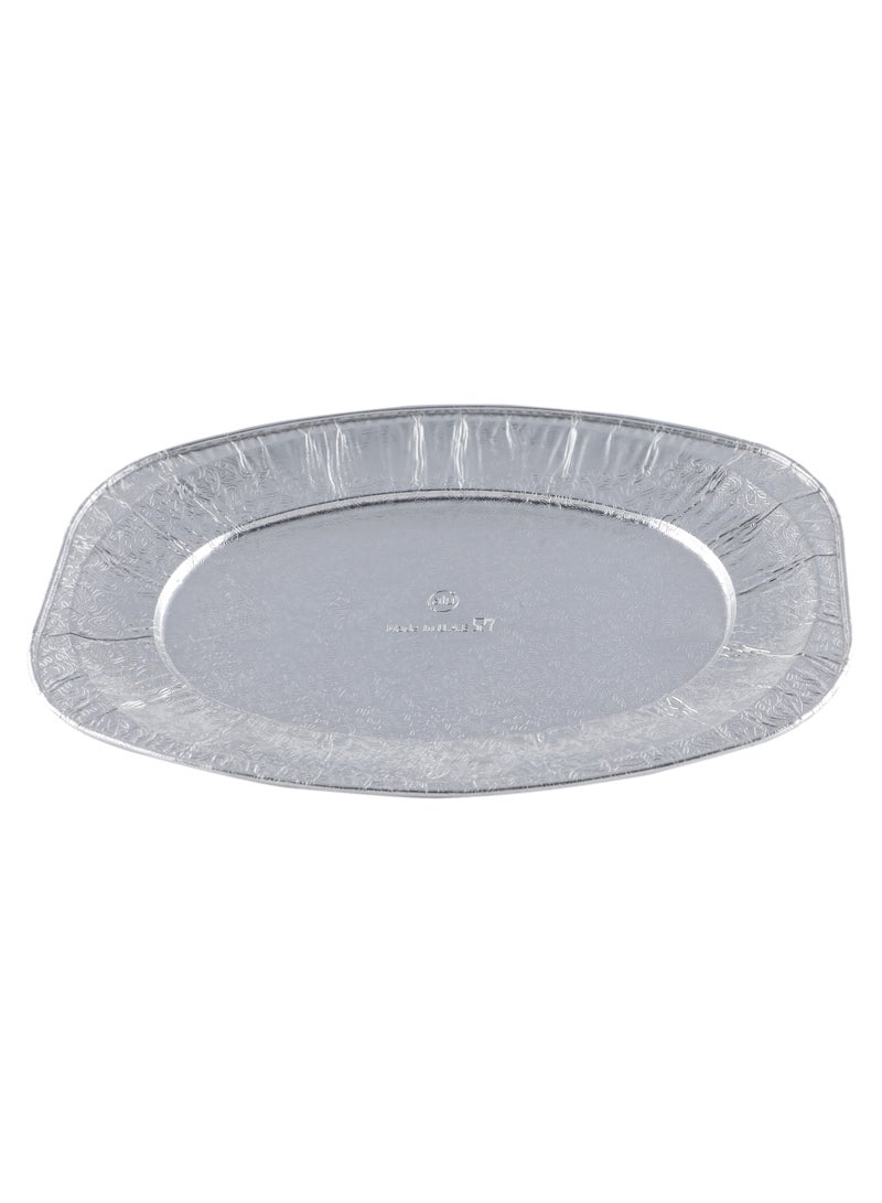 Richoos Aluminum Platter 6586 – Durable, Disposable Serving Tray for Food Presentation, Parties, and Catering Services 50 pcs - Image 1