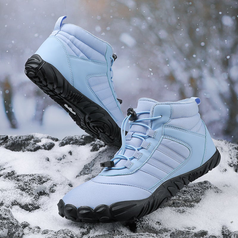 Outdoor Five-finger Snow Boots Couple Men's Cross-border Autumn and Winter Men's and Women's Waterproof Pearl Cotton fleece-lined Thickened Mountaineering Cotton Boots - Image 1