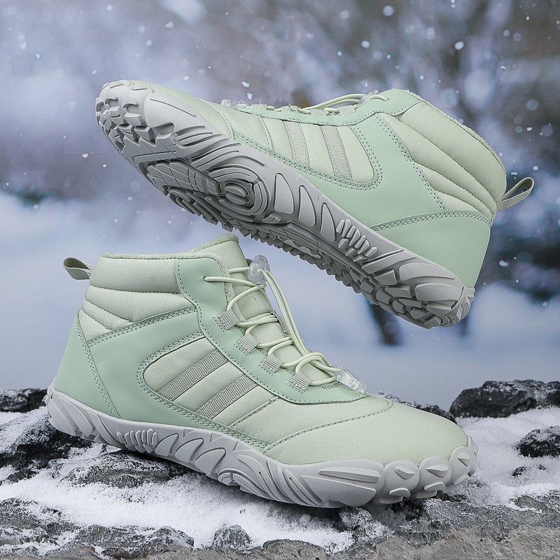 Outdoor Five-finger Snow Boots Couple Men's Cross-border Autumn and Winter Men's and Women's Waterproof Pearl Cotton fleece-lined Thickened Mountaineering Cotton Boots - Image 3