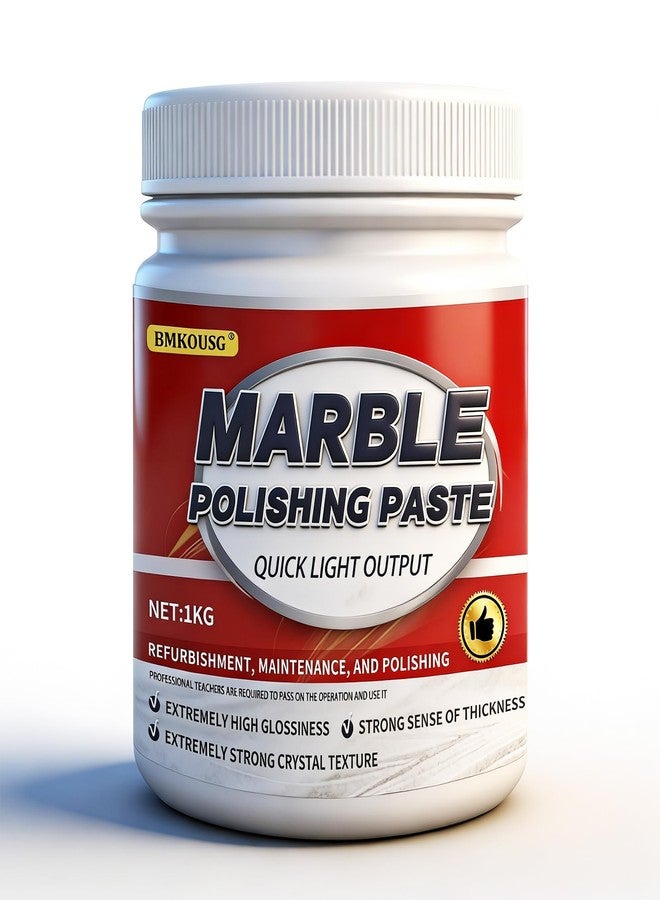 Bmkousg Granite Polishing Paste, Marble Cleaner Countertop, Quartz Polish, Granite Polishing Kit | Marble Cleaner and Polish - Enhances Shine & Maintenance, Safe for Stone Surfaces, 2.2LB (1 - PCS) - Image 1