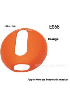 For Airpods Headphone Covers TWS Huawei Xiaomi Rammer Silicone Earbuds Earbuds Ear Cap Apple Second Generation Headset-Color:Orange (Slim)-Model:ES32  ES62  ES68