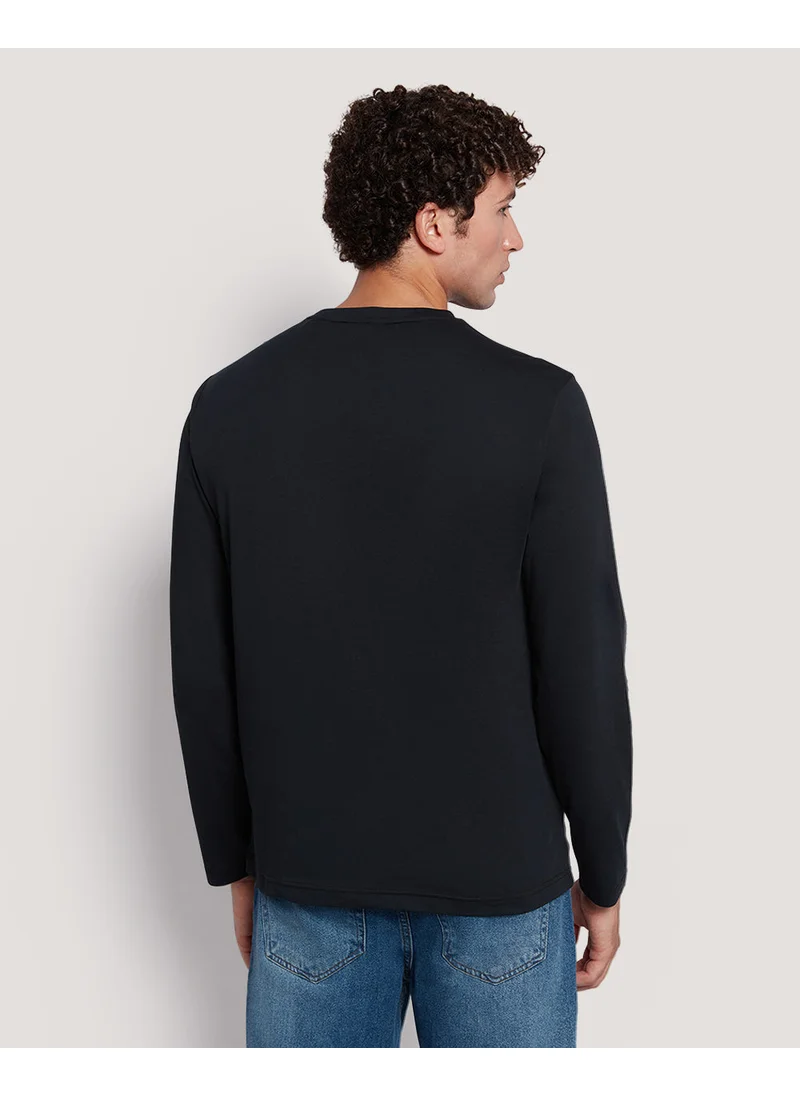 GANT Gant Men’S Long Sleeve Cotton T-Shirt With Shield Logo
