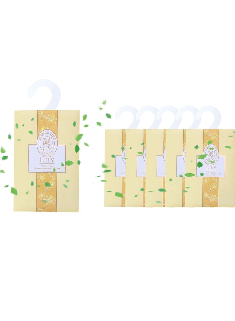 معرض الأعياد أكياس معطرة برائحة تدوم طويلاً لخزانة الملابس والأدراج والخزائن، أكياس معطرة لخزانة الملابس المعلقة (برائحة الزنبق) - Image 3