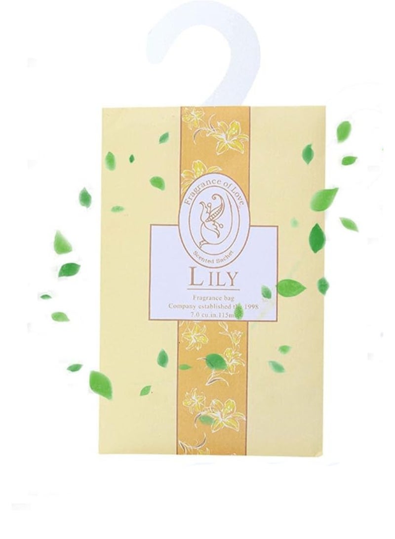 معرض الأعياد أكياس معطرة برائحة تدوم طويلاً لخزانة الملابس والأدراج والخزائن، أكياس معطرة لخزانة الملابس المعلقة (برائحة الزنبق) - Image 2