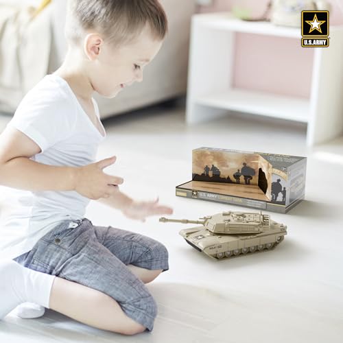Lollipop U.S. Army Toy Friction Combat Tank with Lights and Sounds for Boys - Image 3