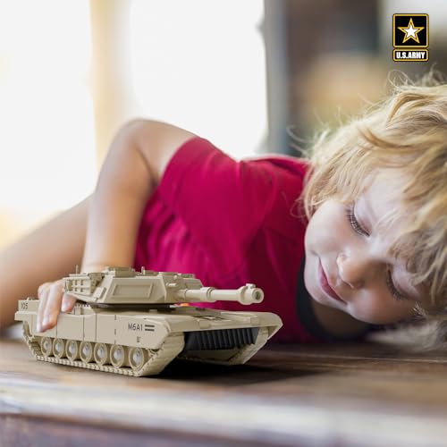 Lollipop U.S. Army Toy Friction Combat Tank with Lights and Sounds for Boys - Image 4