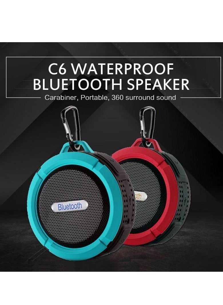 AROAQ Bluetooth Speaker, 1P65 Waterproof Portable Subwoofer, Outdoor Sports Mini Music Player, High Quality Stereo Sound Wireless Speaker For Indoor Outdoor Car Picnic Camping, (1pc, Black) - Image 2