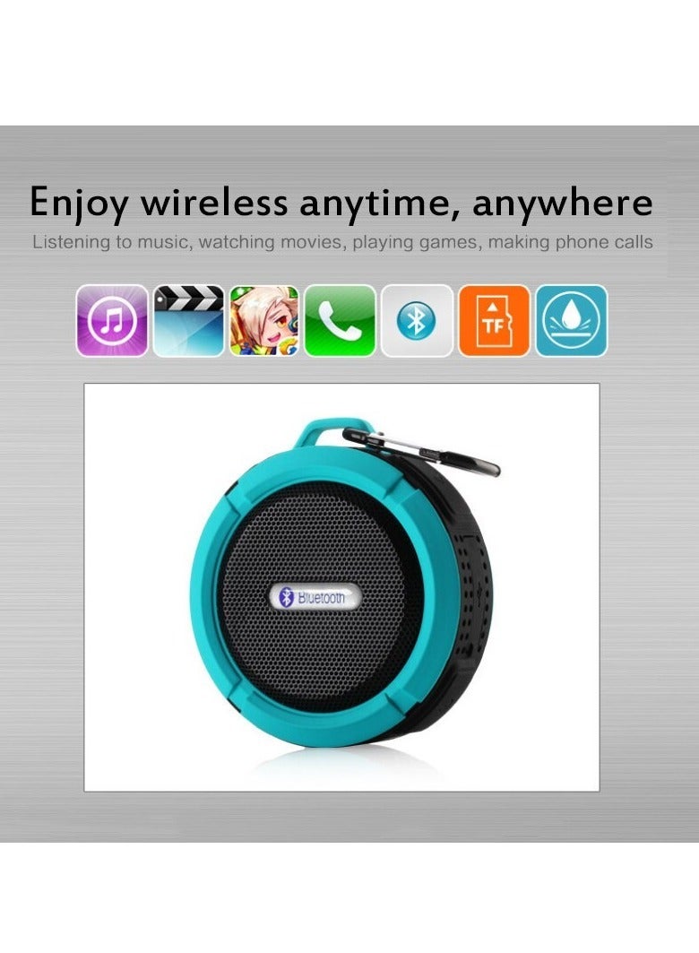 AROAQ Bluetooth Speaker, 1P65 Waterproof Portable Subwoofer, Outdoor Sports Mini Music Player, High Quality Stereo Sound Wireless Speaker For Indoor Outdoor Car Picnic Camping, (1pc, Black) - Image 4