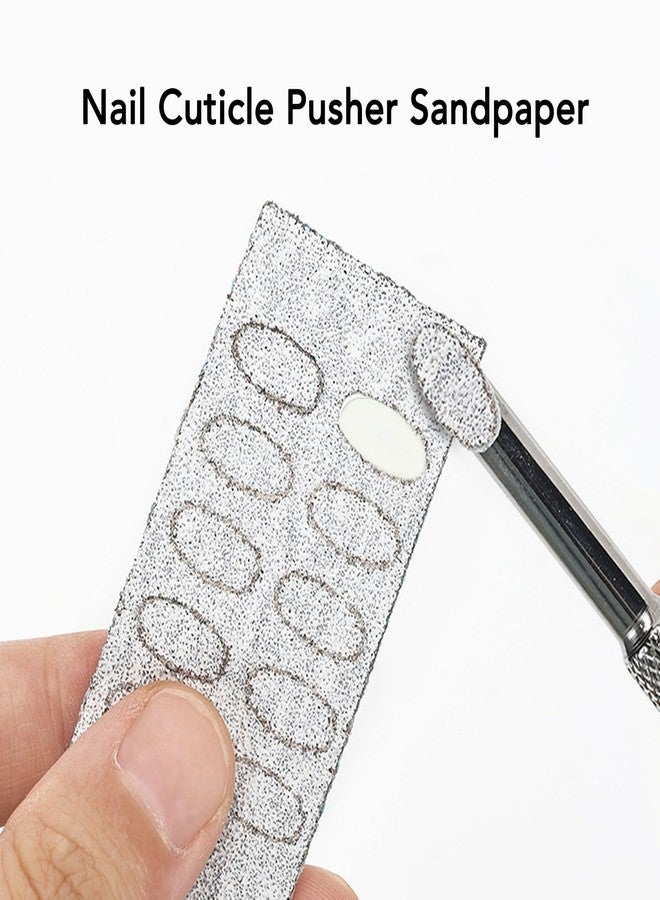 Uxsiya 50pcs 240 Grit Sand Paper, Self Adhesive Nail Cuticle Pusher Sandpaper, Disposable Nail Art Pre Polishing Tool - Image 4