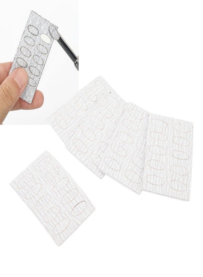Uxsiya 50pcs 240 Grit Sand Paper, Self Adhesive Nail Cuticle Pusher Sandpaper, Disposable Nail Art Pre Polishing Tool - Image 3