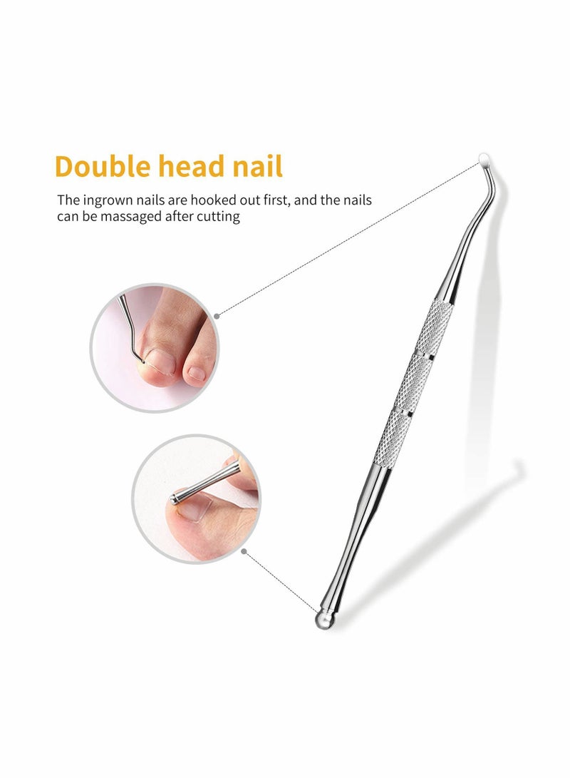 KASTWAVE Toenail Clippers, Medical Grade Toe Nail Trimmer, Nail Clippers for Thick Nails or Ingrown Toenail Tool, Stainless Steel Sharp Pedicure Toe Nail Clippers Adult, with Easy-to-Grip Rubber Handle - Image 5