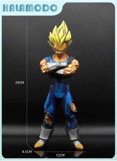 HALAMODO Dragon Ball Super Saiyan Vegeta 29 cm Figure, Eye-catching Desktop and PC Case Decoration  - Image 3