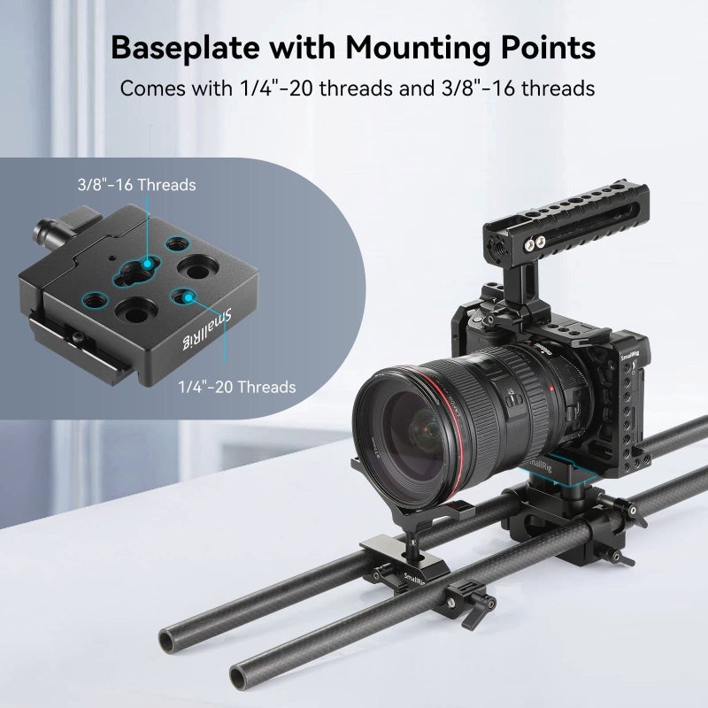 SMALLRIG DSLR and Mirrorless Quick Release Clamp and Plate for Arca Standard - Image 5