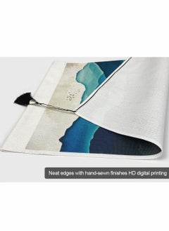 Excefore 2 عبوة جدارية نسيجية فن اليابانية غروب الشمس طبيعة منظر طبيعي (14" عرض x 20" طول)  - Image 4