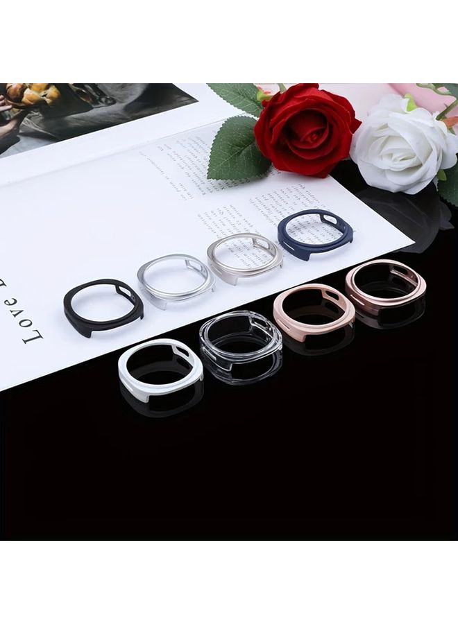 Frosted Openwork Rose Golden Protective Case For Galaxy Watch 8 44mm Shockproof Lightweight Cover - Image 1