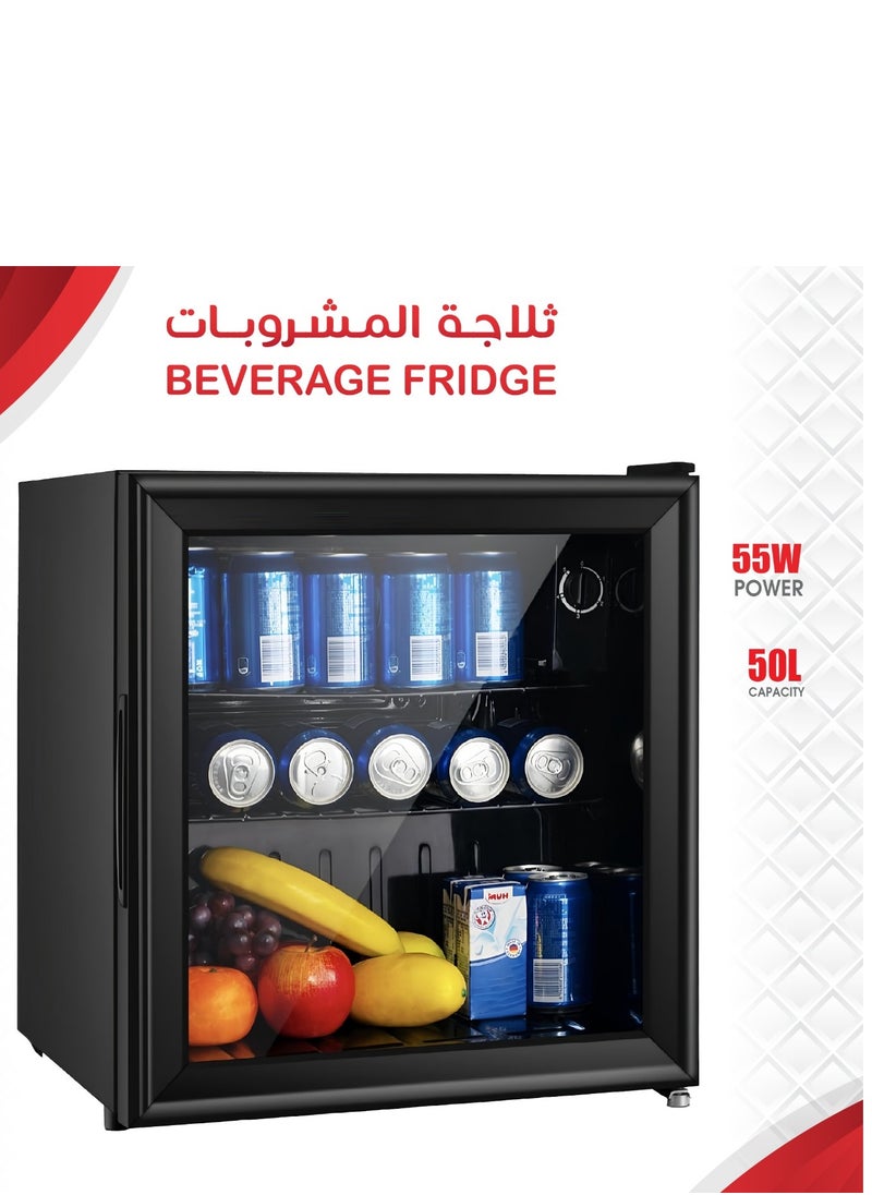 Generic Mini Refrigerator With Glass Door 5 Liter 550 Watt 