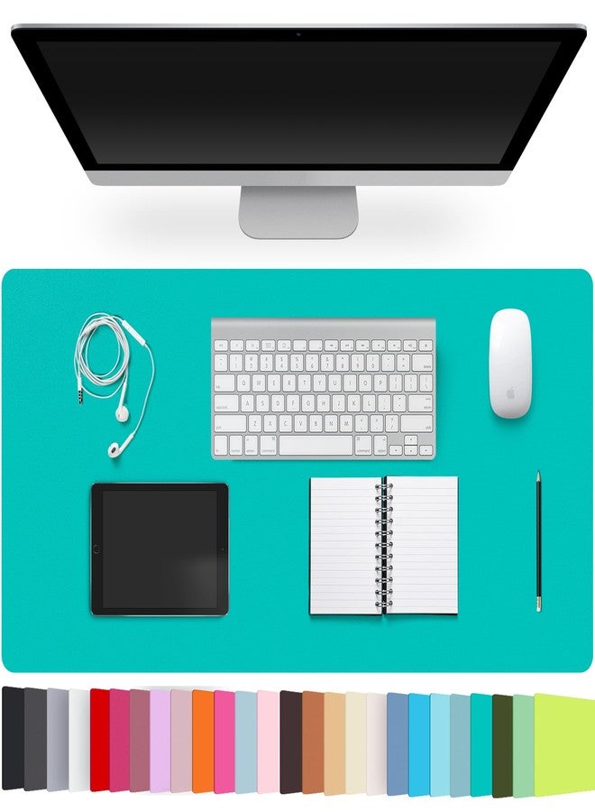 CADONO Leather Desk Pad Protector,Non-Slip Desk Pad,on-Slip PU Leather Large Mouse Pad,Easy Clean Desk Protecor Mat,Writing Pad for Office Work/Home/Decor(BrightGreen, 23.6" x 13.7") - Image 1