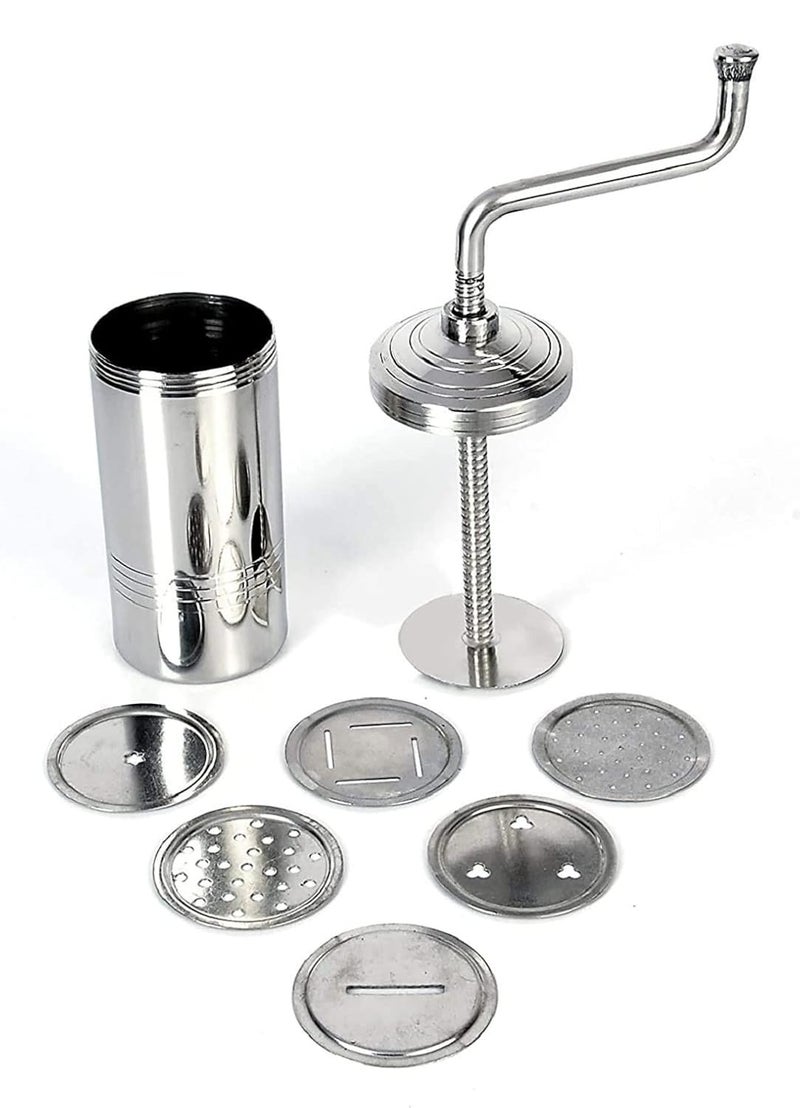 BLUE WONDER BLUE WONDER Sev Sancha Machine with Free 6 Different Jali for Making Different Types of Sevaiya Sev Gathiya Murukku Chakli Bhujia Pack of 2  - Image 2