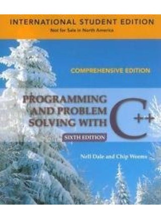 Programming And Problem Solving With C++: Comprehensive - pzsku/Z572649F7451EB8A20C0FZ/45/_/1705919304/30d6253a-a7ac-4b59-a91c-d7e2b77e5a8e