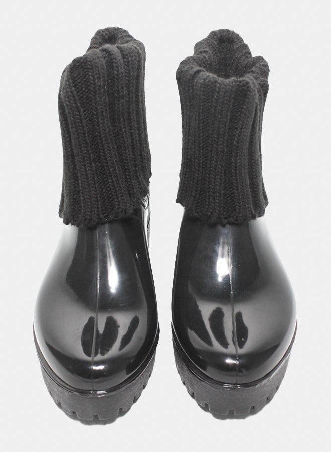 Glitter Women Half-Boots - Black - Image 3