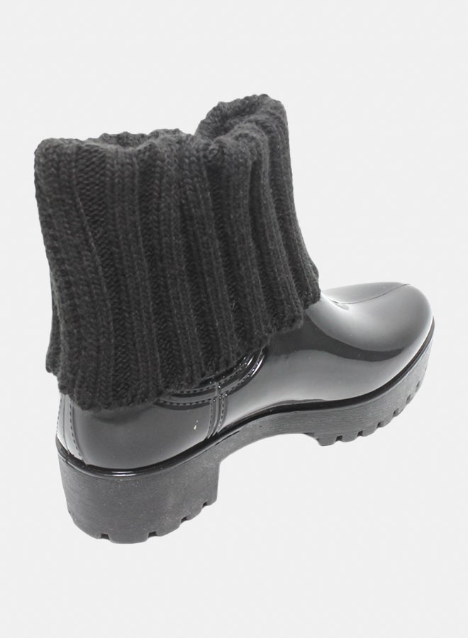 Glitter Women Half-Boots - Black - Image 4