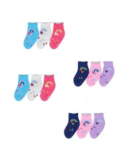 Bundle Of 12 Soft Cotton Socks For Baby Girls