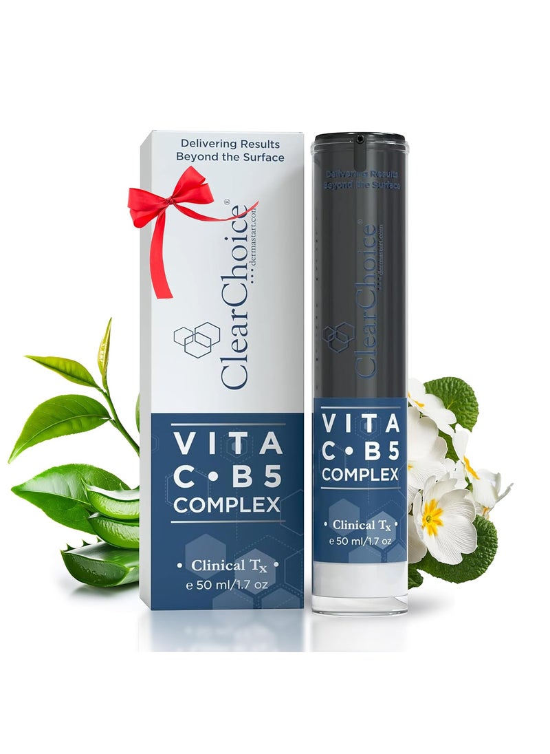 clear choice Clear Choice Vita CB5 Complex 17oz  Antioxidant Lotion with Vitamin C  B5 Improves Tone Texture Brightens Skin Ideal for Sun Damage  Rosacea 