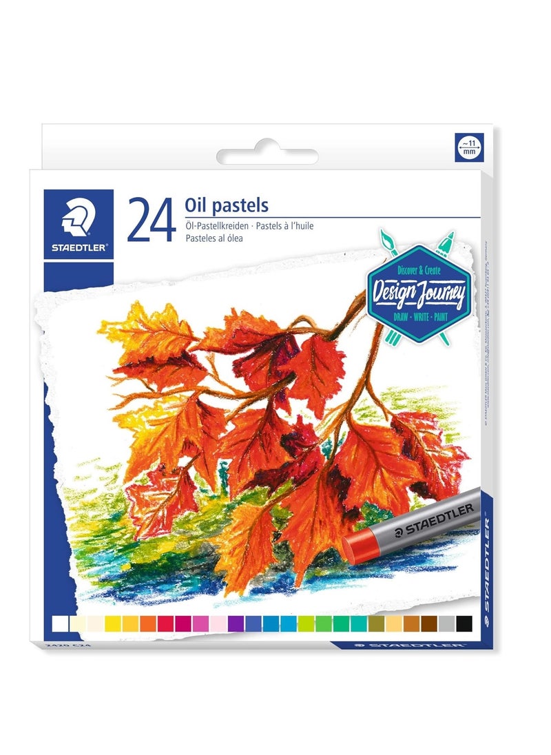 STAEDTLER 24 قطعة من الباستيل الزيتي متعدد الألوان  - Image 1