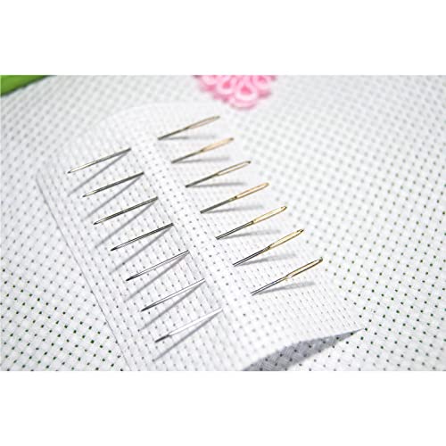 ITSTITCH Stamped Cross Stitch Kits for Beginners Full Range of Cross Stitching Preprinted Pattern for Kids or Adults, 11CT DIY Embroidery Needlepoint Starter Kits-Pink Flower，9.5×14.6 inch - Image 3