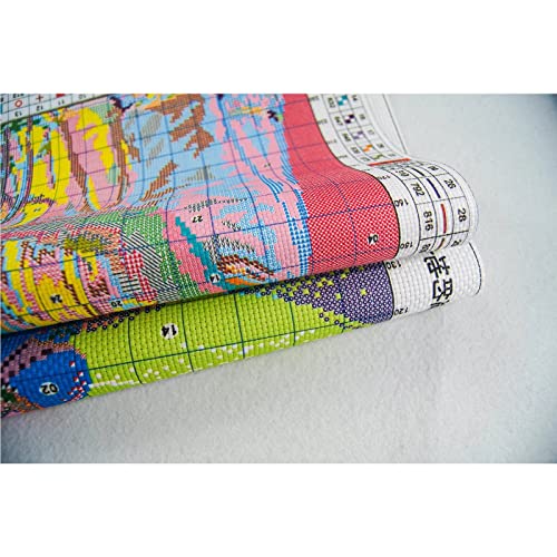 ITSTITCH Stamped Cross Stitch Kits for Beginners Full Range of Cross Stitching Preprinted Pattern for Kids or Adults, 11CT DIY Embroidery Needlepoint Starter Kits-Pink Flower，9.5×14.6 inch - Image 4