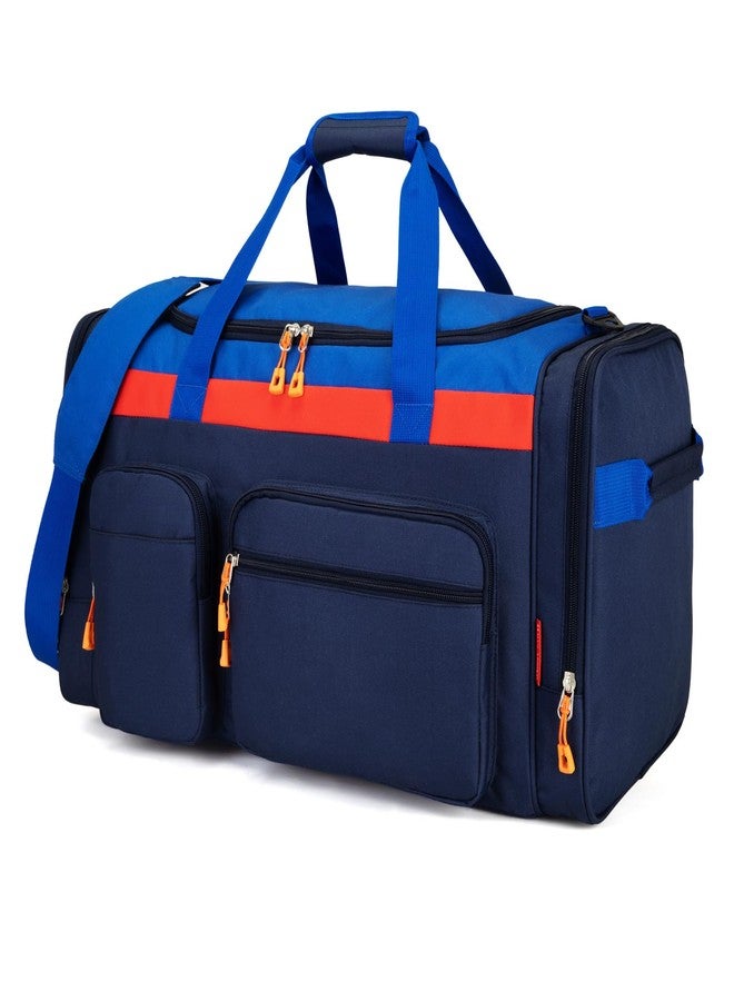 HawLander Large Kids Duffle Bag for Travel, Overnight, or Weekender, 22" inch, Dark Blue, 22.0"L x 12.0" H x 12.0"W, Duffle Bag for Travel - Image 2