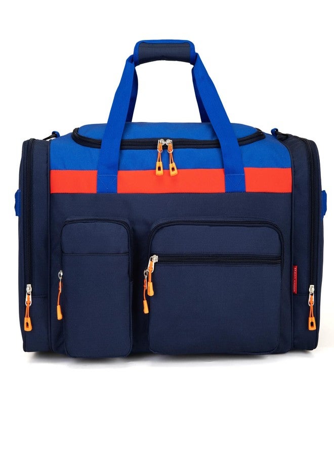 HawLander Large Kids Duffle Bag for Travel, Overnight, or Weekender, 22" inch, Dark Blue, 22.0"L x 12.0" H x 12.0"W, Duffle Bag for Travel - Image 1