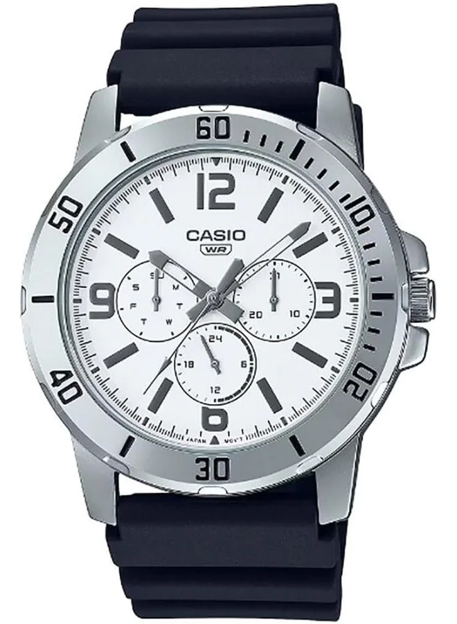 CASIO General MTP-VD300-7B Black Resin Band Men