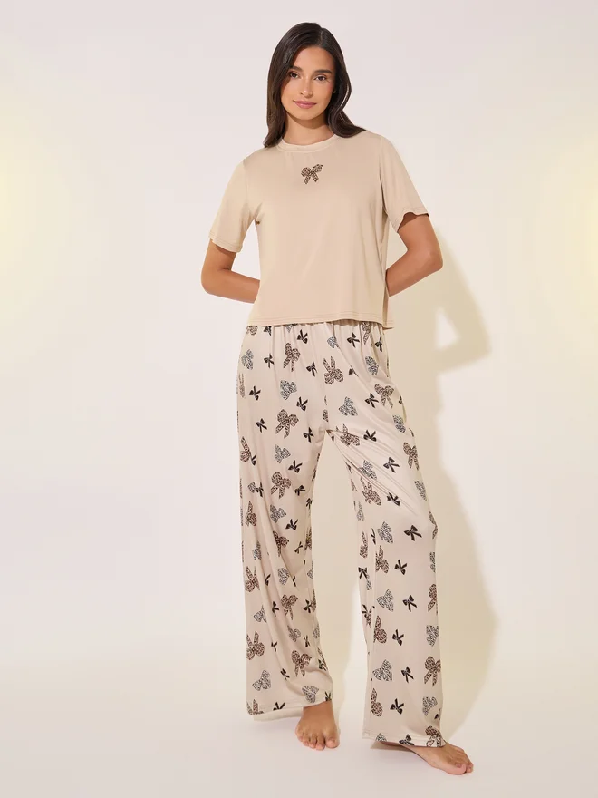 Take Two Round Neck T-Shirt and Pyjama Set