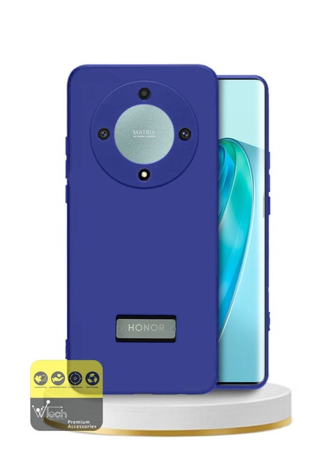 Liquid Silicone Ultra Thin TPU Phone Case Cover For Honor X9a 5G 2023 Navy Blue