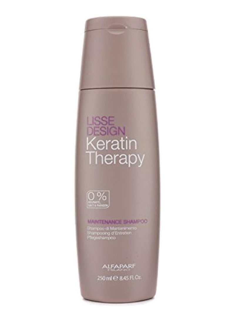 ALFAPARF MILANO Alfaparf Keratin therapy sulfate-free shampoo with keratin and collagen for all hair types 250ml  - Image 1